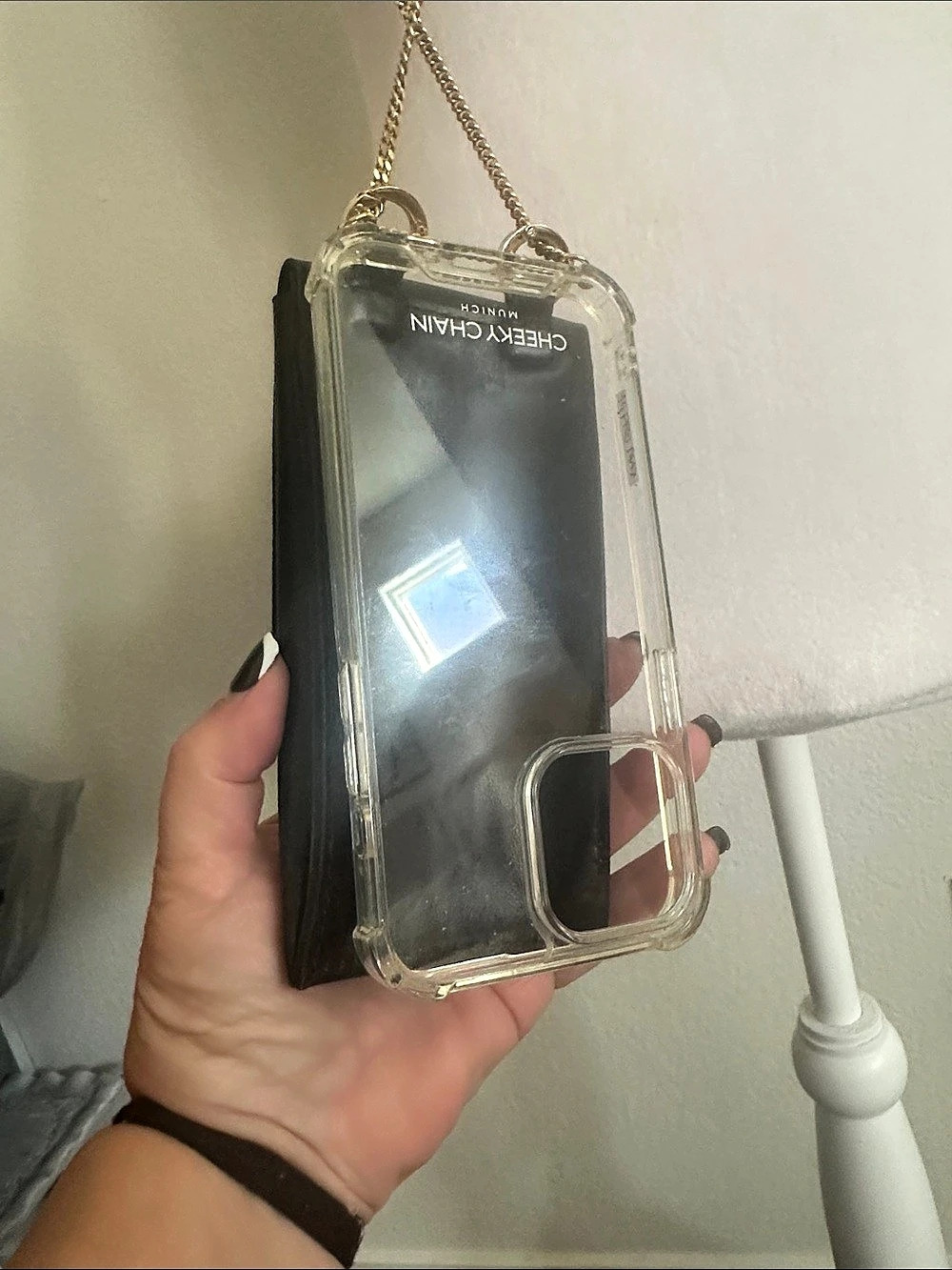Casetify Phone Crossbody Pouch in Black & Clear - Picture 3 of 6